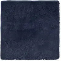 vidaXL Ryamatta med lång lugg NAVARRA marinblå 200x200 cm polyester