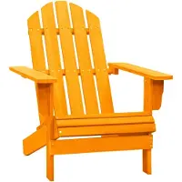 vidaXL Adirondackstol massivt granträ orange