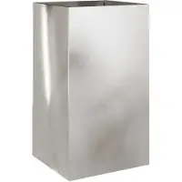 vidaXL Odlingslåda silver 42x38x75 cm rostfritt stål
