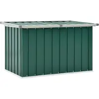 vidaXL Förvaringslåda för trädgården grön 109x67x65 cm