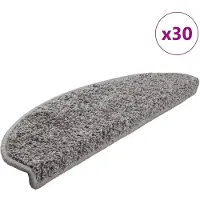 vidaXL Trappmattor 30 st grå 65x21x4 cm