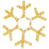 vidaXL Snöflinga ljusslinga med 72 LED varmvit 38x37 cm