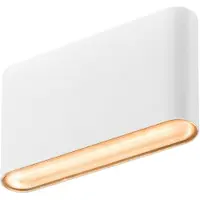 SLV LED utomhus vägglampa Oval, Vitt / opal, Aluminium / grå / zink, Modern, LED-vägglampa utomhus