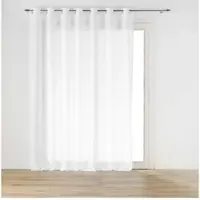 Douceur D`Interieur gardin på öljetter med linneffekt HALTONA 240 x 240 cm