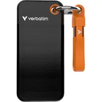 Verbatim 32435 Pocket SSD 128 GB USB Type-C USB 3.2 Gen 2 1000 MB/s Svart/Orange