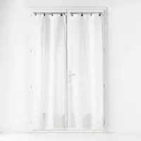 Douceur D`Interieur gardiner i slät voile med band, LINKA, 70 x 200 cm