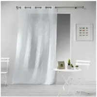 Douceur D`Interieur Douceur d'Interieur gardin/voile till vardagsrum med linnelook 140 x 240 cm HALTONA vit