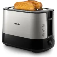 Philips Viva Collection HD2635 - Brödrost - 2 skiva - 2 Kortplatser - svart