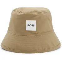 BOSS Kids' reversible bucket hat with logo details