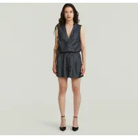 G-Star Lightweight Blazer Playsuit - Dark blue - Women