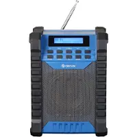 Denver Byggarbetsradio WRD-60 DAB+, DAB, FM uppladdningsbart, Stänkvattenskyddad Svart, Blå