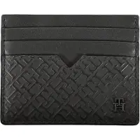 Tommy Hilfiger Svart Läder Plånbok för Män