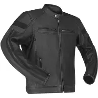 Richa Retro Racing 4 Black Edition Motorcykel Läderjacka