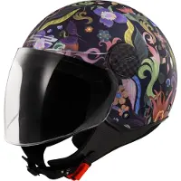 LS2 Of558 Sphere Lux Ii Bloom öppen Hjälm