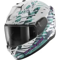 Shark D-skwal 3 Reptaia Ece Fullface-hjälm