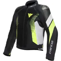 Dainese Super Rider 2 Absøluteshell Textiljackor Svart/Vit/Gul 48 Herrar sort