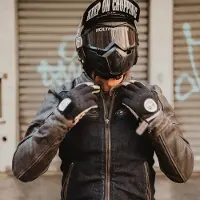 HolyFreedom Zero Denim Motorcykel Läder/Textil Jacka