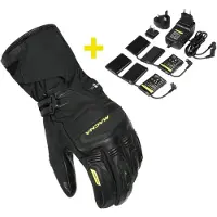 Macna Azra RTX Kit vattentät och värmebar vintermotorcykelhandske + 12V / 3A batterier och laddare