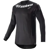 Alpinestars Techstar Arch MX jersey Svart/Silver L Herrar sort