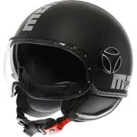 Momo FGTR Evo Jethjälm Matt/Svart/Silver 61 Unisex sort