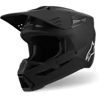 Alpinestars S-M3 Solid Crosshjälm Matt/Svart L Unisex sort