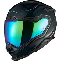 NEXX X.WST3 HADAL Integralhjälm Kolfiber/Grön L Unisex sort