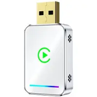 Zandona 2-i-1 Trådlös CarPlay Android Auto Box USB-Adapterdongel Plug Omvandlar Trådbunden CarPlay Till Trådlös A