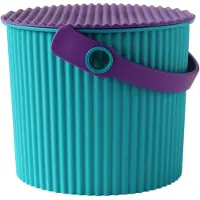 SmartaSaker Hink med lock 4L, Omnioutil, Turkos/Lila