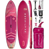 Usorteret SUP skateboard Deska SUP SKATINGER Prana Meteor Red 350x89x15 cm