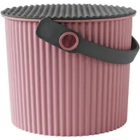 SmartaSaker Hink med lock 4L, Omnioutil, Rosa/Grå