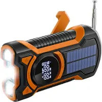 Just in Case Xtorm - Just in Case 5000mAh Emergency Radio with Solar Black/Orange
