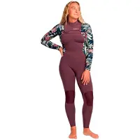 Roxy Swell 4/3 Mm Våtdräkt I Neopren För Dam Med Långa ärmar Och Dragkedja I Bröstet