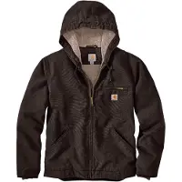 Carhartt Relaxed Fit Washed Duck Sherpa Lined Jacka