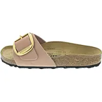 Birkenstock för kvinnor. 1027056 Sandaler i läder Madrid Big Buckle (smal passform) rosa (40), Hud, Karta, Ingen, Casual