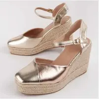 Montevita Alpargata De Cuña Para Mujer. Esparteo6 102792 39 gyllene