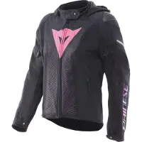 Dainese Super Sprint Air Tex dam Textiljacka (IT48) Svart/Rosa/Lila 42 Damer sort