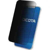 Dicota - Skärmsekretessfilter för mobiltelefon - 2-vägs - lim - svart - för Apple iPhone 12 mini