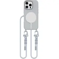 Tech-Protect MagNecklace MagSafe-fodral med nyckelband för iPhone 16 Pro Max - Grå