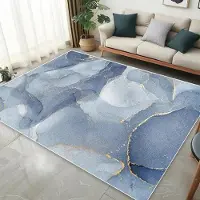 HGHT Modern matta i nordisk stil Abstrakt matta för vardagsrum Stor sovrumsdekoration Matta Lätt lyx Soffa Soffbord Matta Halkfri 80*120cm