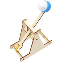 Fashnics Gör-det-själv Montering Trä Trebuchet Katapult Fordons Modellbyggsatser Barn Vetenskapligt Experiment Leksak Gåva