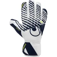Uhlsport Målvaktshandske Fangmaschine Supersoft HN - Vit/Navy/Gul, storlek 6