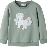 Name it Sweatshirt 'NMFKISA' ljusblå / mint / gammalrosa / vit