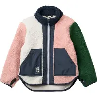 Liewood Fleecejacka - Teddy - Noam - Rose Blush Multi Mix - - 7 år (122) - Fleecejacka