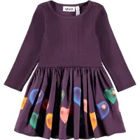 Molo Klänning - Rib - Candi - Berry Hearts - - 1½ år (86) - Klänning