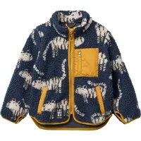 Liewood Fleecejacka - Teddy - Nolan - Tiger/Classic Navy - - 5 år (110) - Fleecejacka