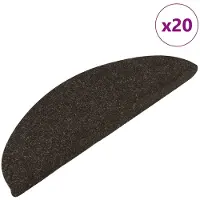 vidaXL Trappmattor självhäftande 20 st antracit 56x17x3 cm