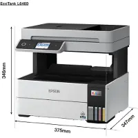 Epson EcoTank L6460 - Multifunktionsskrivare - färg - bläckstråle - påfyllbar - A4 (210 x 297 mm) (original) - A4/Legal (media) - upp till 17 sidor/minut (utskrift) - 250 ark - Wi-Fi, USB, LAN