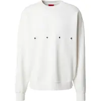 HUGO Sweatshirt 'Darislong' svart / naturvit
