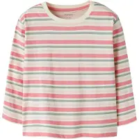 Name it T-shirt 'NMFVELDA' kräm / ljusgrön / gammalrosa
