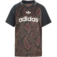 Adidas Originals Snake Print Satin Jersey T-shirt Med Korta ärmar